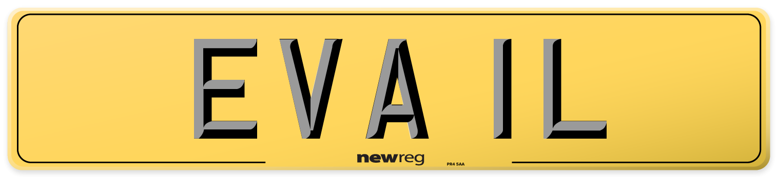 EVA 1L Rear Number Plate