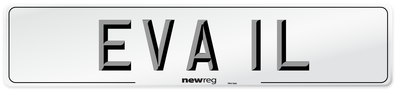 EVA 1L Front Number Plate