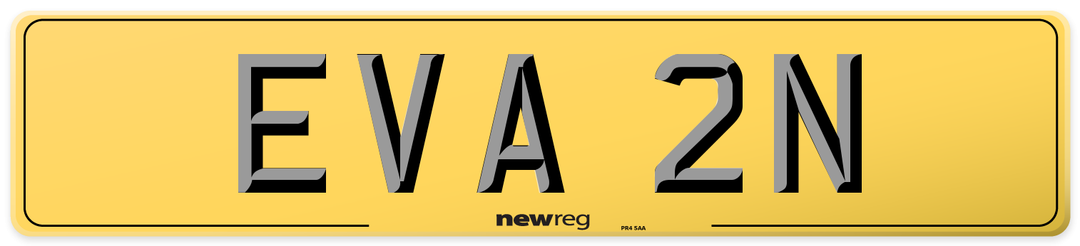 EVA 2N Rear Number Plate