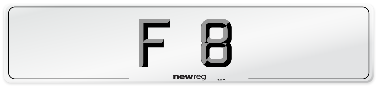 F 8 Front Number Plate