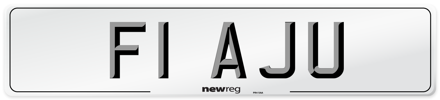 F1 AJU Front Number Plate