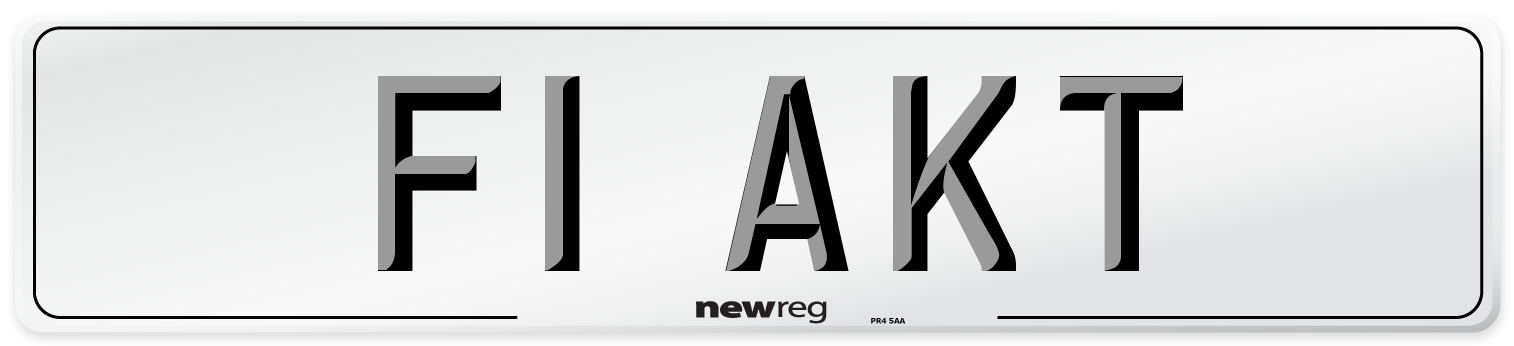 F1 AKT Front Number Plate