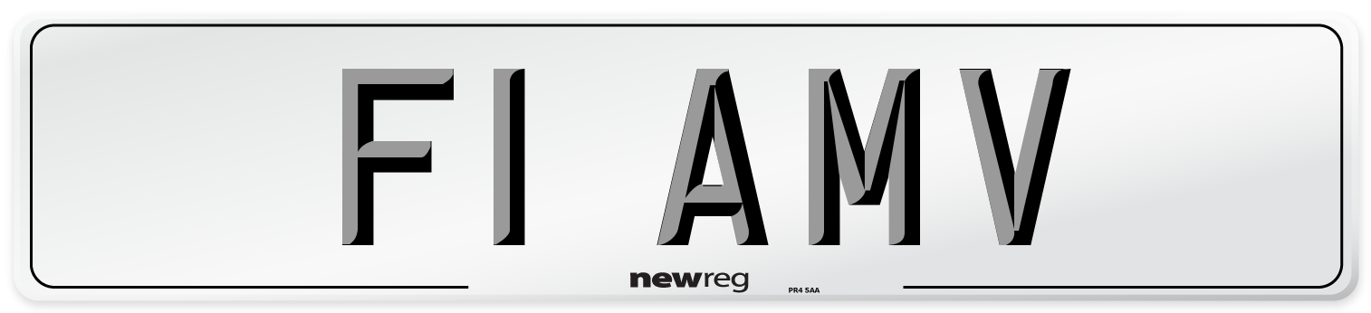 F1 AMV Front Number Plate