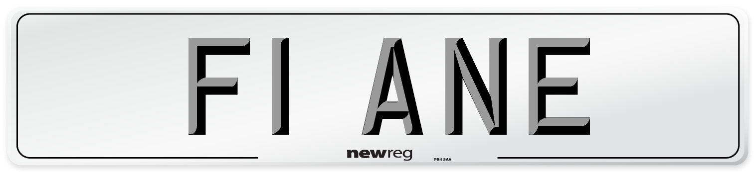 F1 ANE Front Number Plate