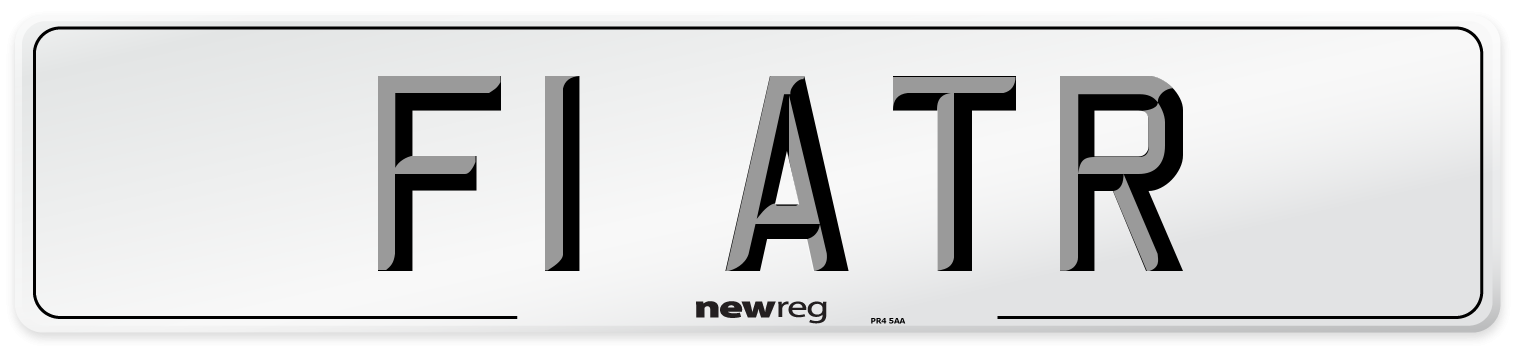 F1 ATR Front Number Plate