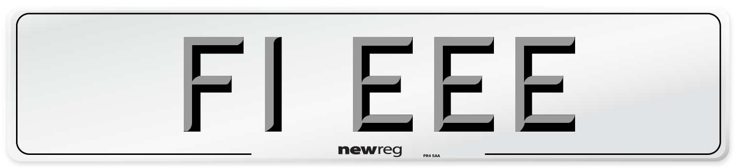 F1 EEE Front Number Plate