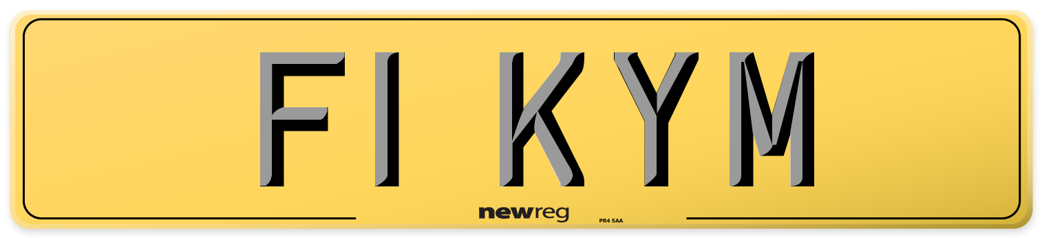 F1 KYM Rear Number Plate