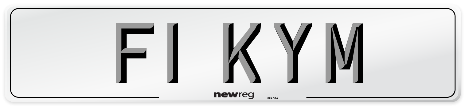 F1 KYM Front Number Plate