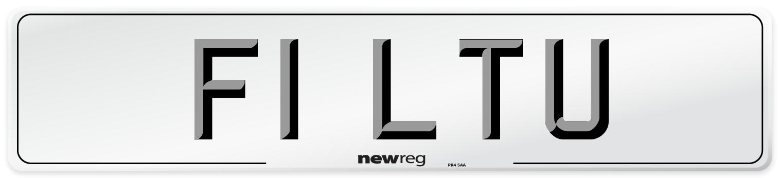 F1 LTU Front Number Plate
