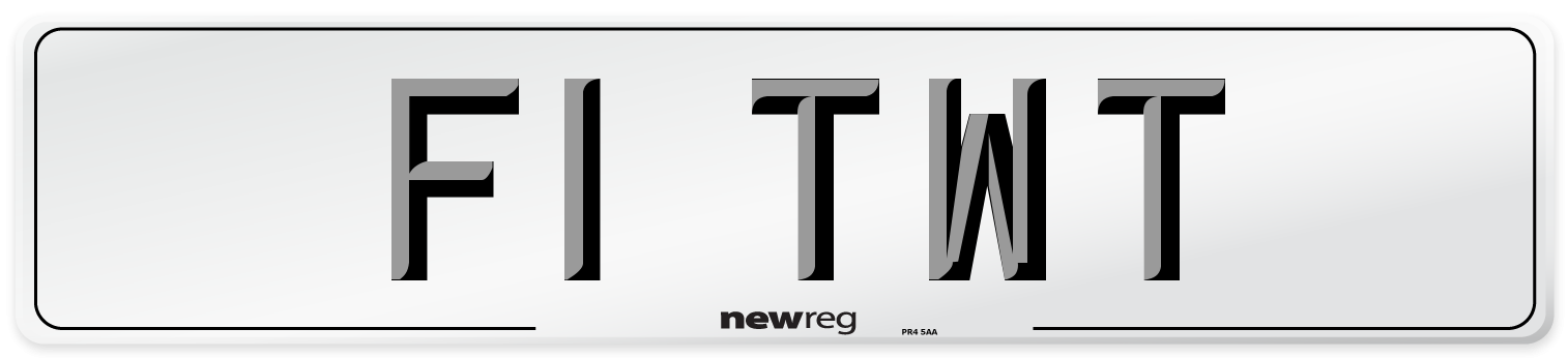 F1 TWT Front Number Plate