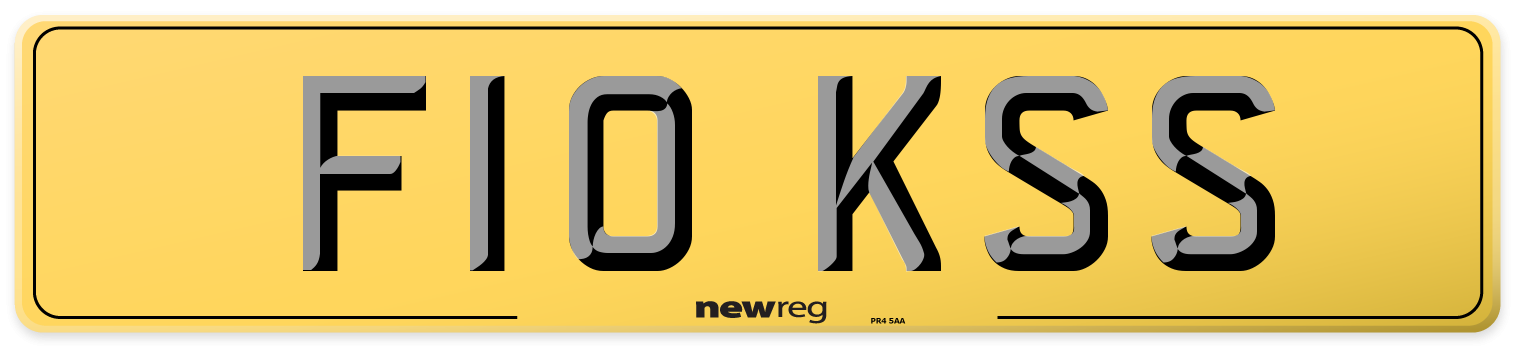 F10 KSS Rear Number Plate