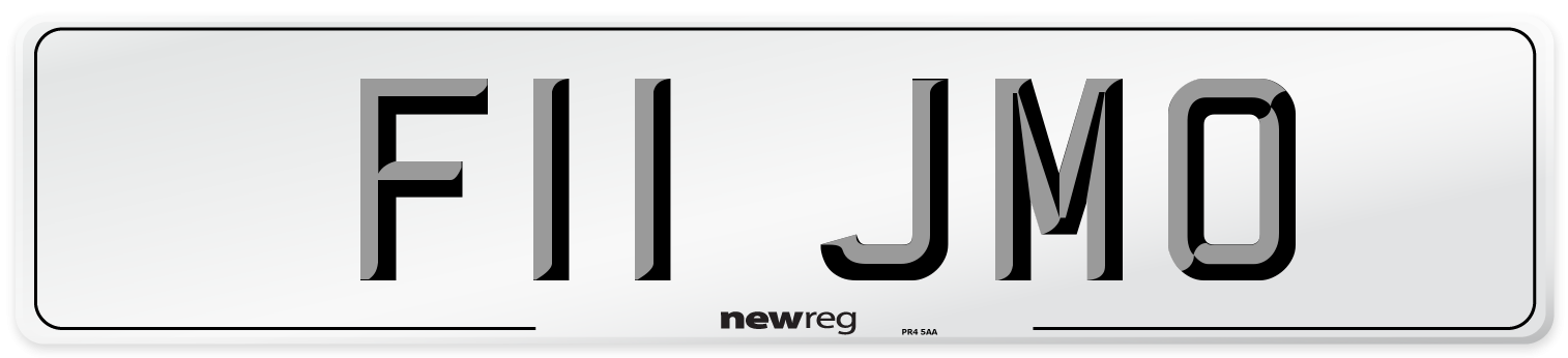 F11 JMO Front Number Plate