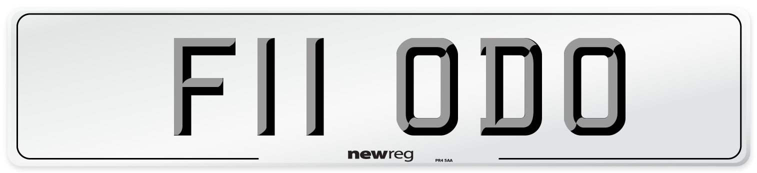 F11 ODO Front Number Plate