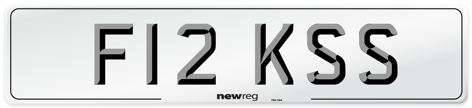 F12 KSS Front Number Plate