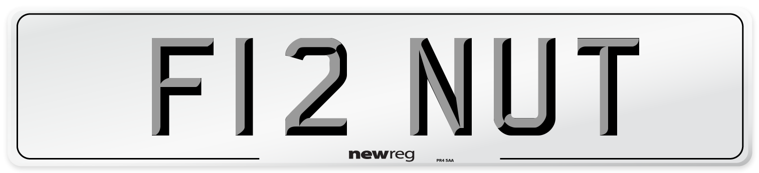 F12 NUT Front Number Plate