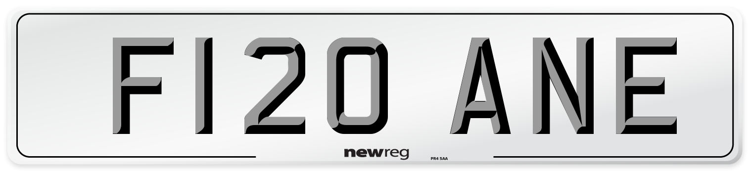 F120 ANE Front Number Plate