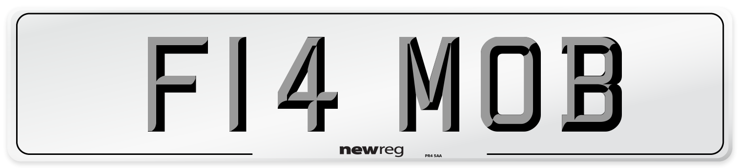F14 MOB Front Number Plate