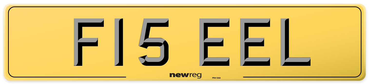 F15 EEL Rear Number Plate