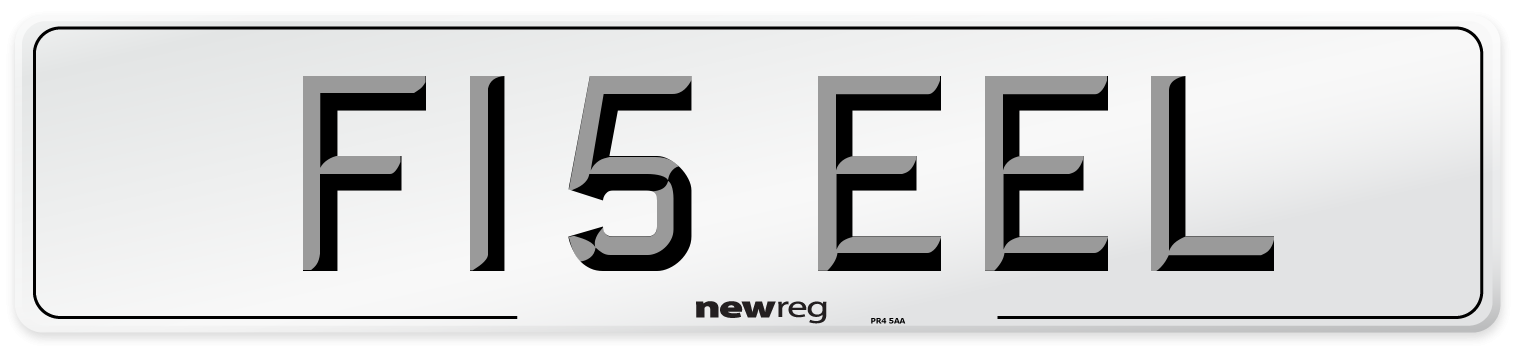 F15 EEL Front Number Plate