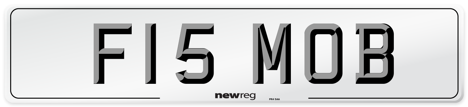 F15 MOB Front Number Plate