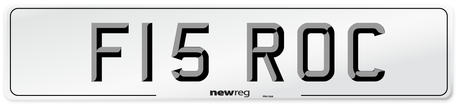 F15 ROC Front Number Plate