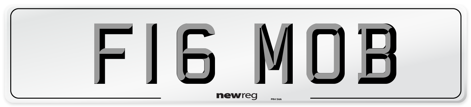 F16 MOB Front Number Plate