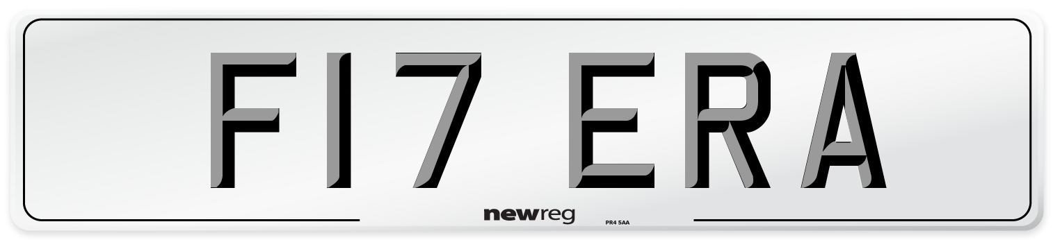 F17 ERA Front Number Plate