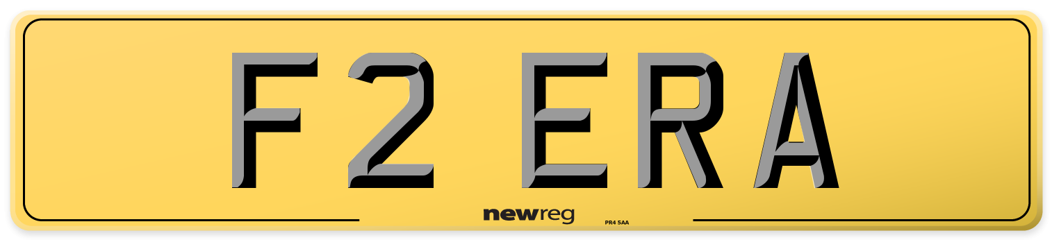 F2 ERA Rear Number Plate