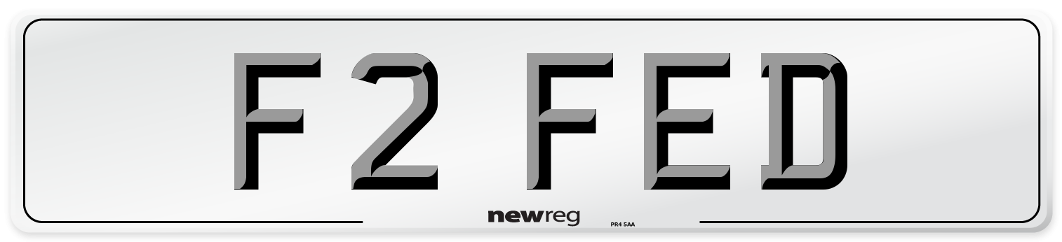F2 FED Front Number Plate