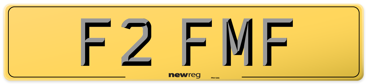 F2 FMF Rear Number Plate