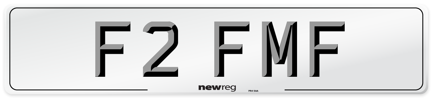 F2 FMF Front Number Plate