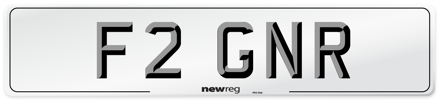 F2 GNR Front Number Plate