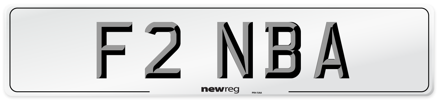 F2 NBA Front Number Plate