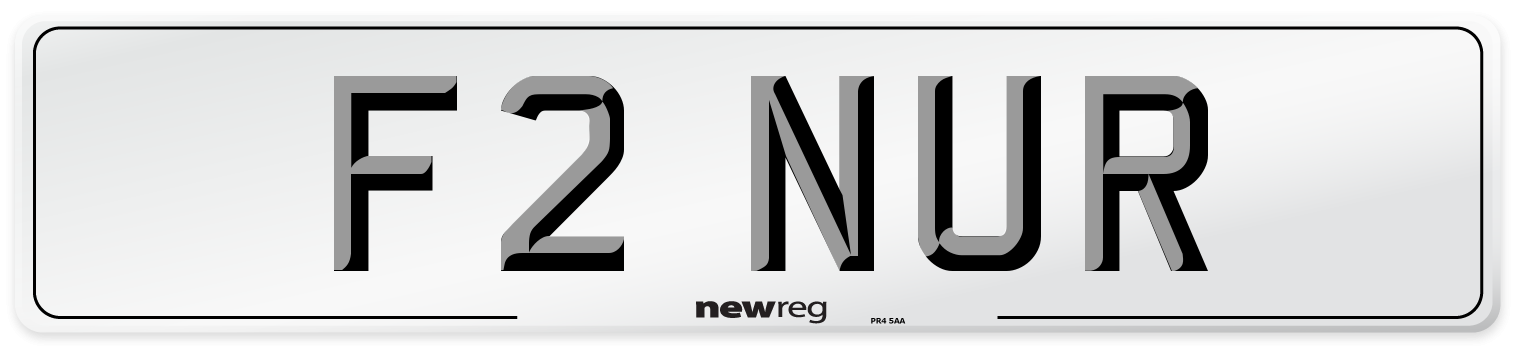 F2 NUR Front Number Plate