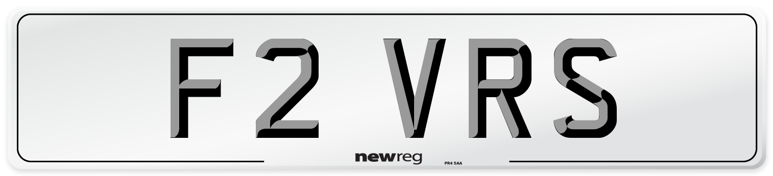 F2 VRS Front Number Plate