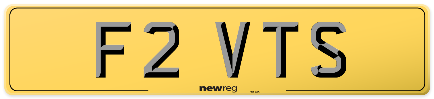 F2 VTS Rear Number Plate