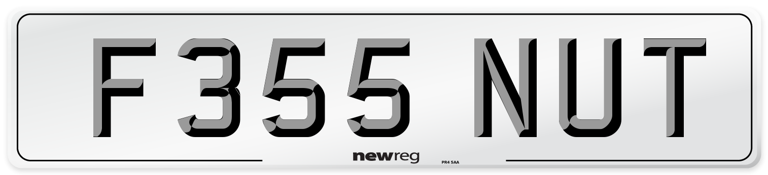 F355 NUT Front Number Plate