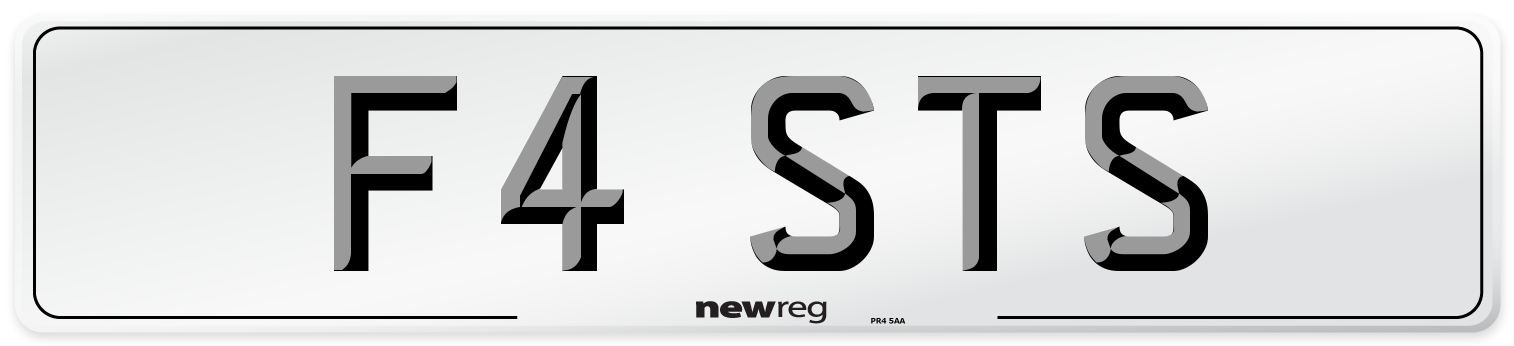 F4 STS Front Number Plate