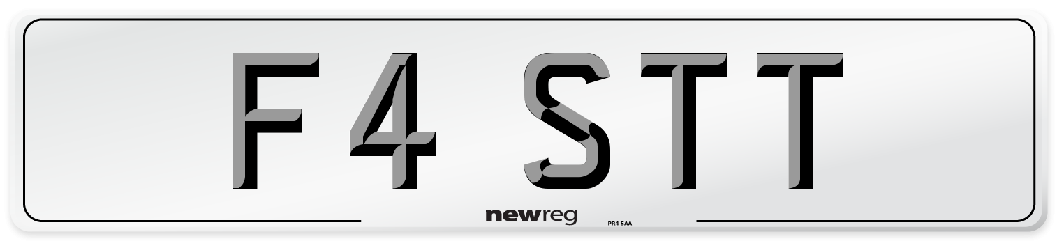 F4 STT Front Number Plate