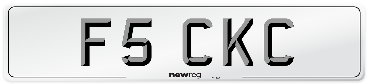 F5 CKC Front Number Plate
