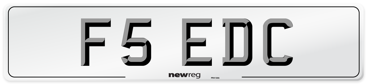 F5 EDC Front Number Plate