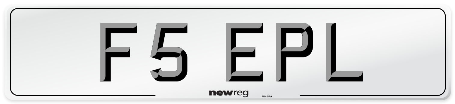 F5 EPL Front Number Plate