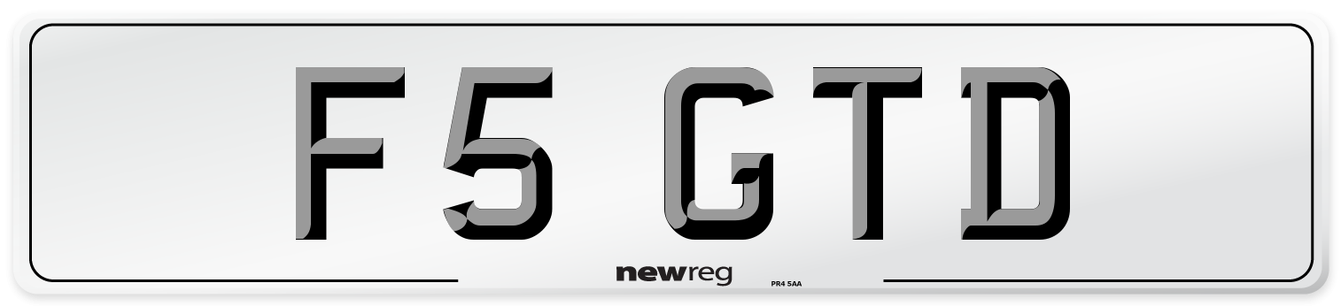 F5 GTD Front Number Plate