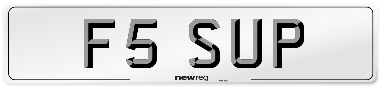 F5 SUP Front Number Plate
