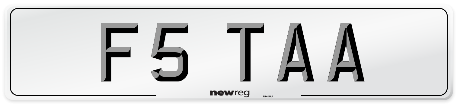 F5 TAA Front Number Plate