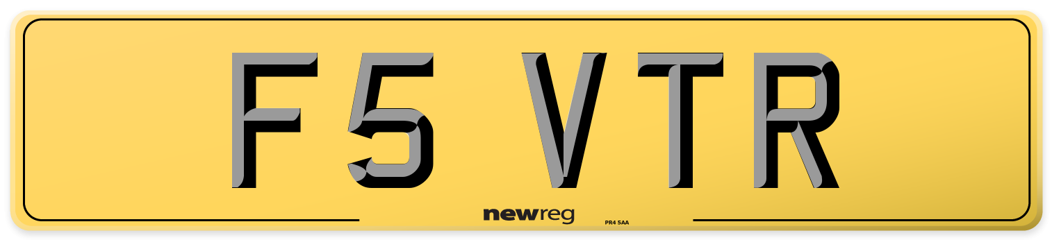 F5 VTR Rear Number Plate