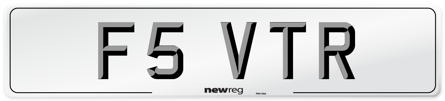 F5 VTR Front Number Plate