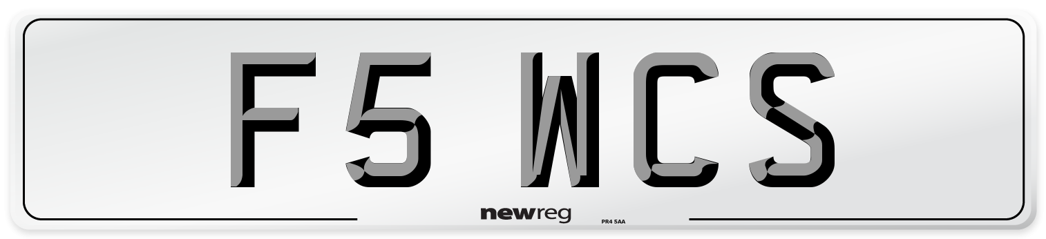 F5 WCS Front Number Plate