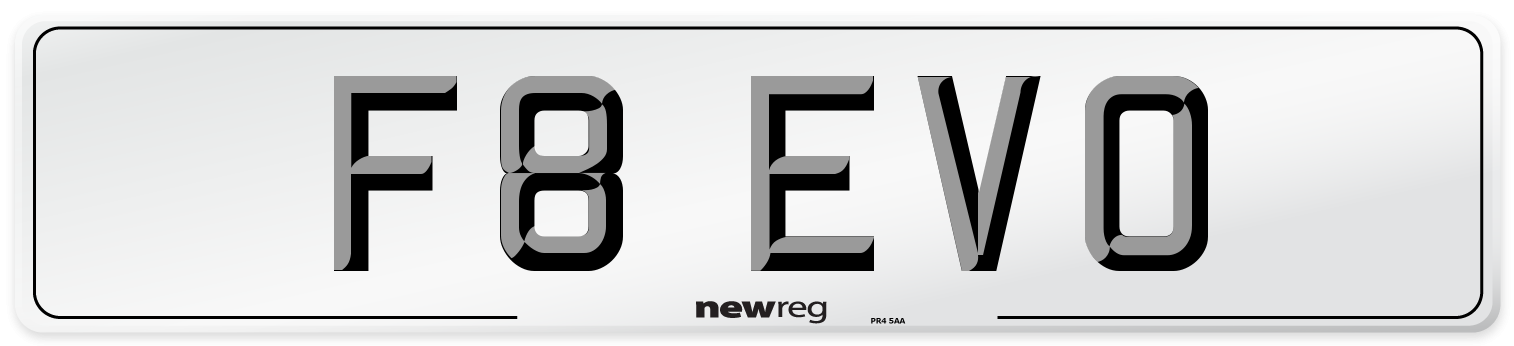 F8 EVO Front Number Plate