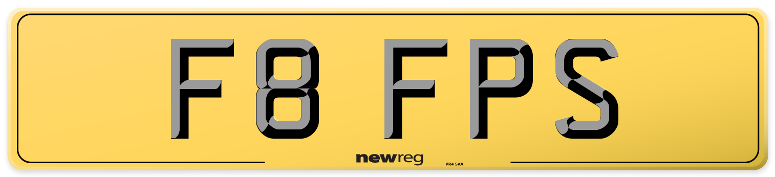 F8 FPS Rear Number Plate